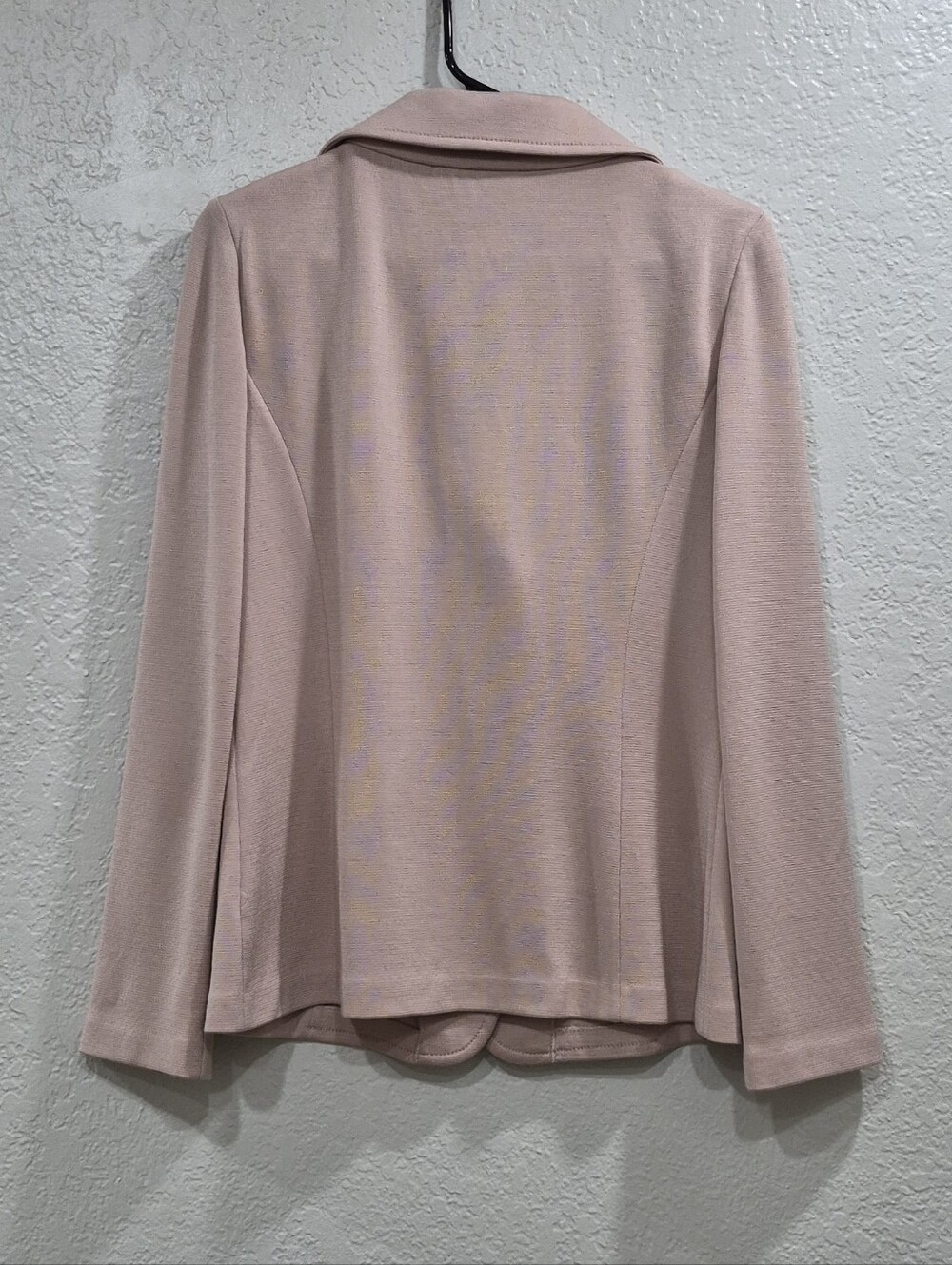 St. John Collection Blush Pink Wool Blend Blazer Jacket Size 8 Tailored - Picture 4 of 10